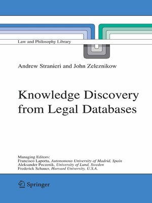 cover image of Knowledge Discovery from Legal Databases
